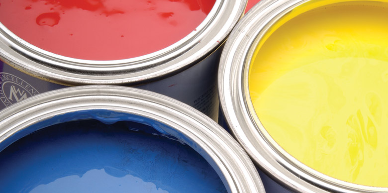 home page image of paint cans